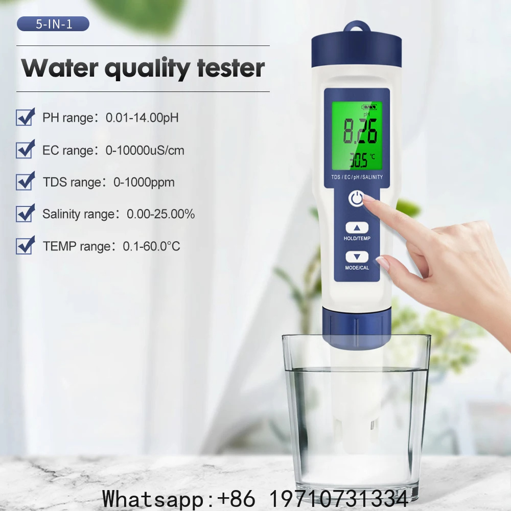 Water Testing Kit - Medidor de PH Digital 5 en