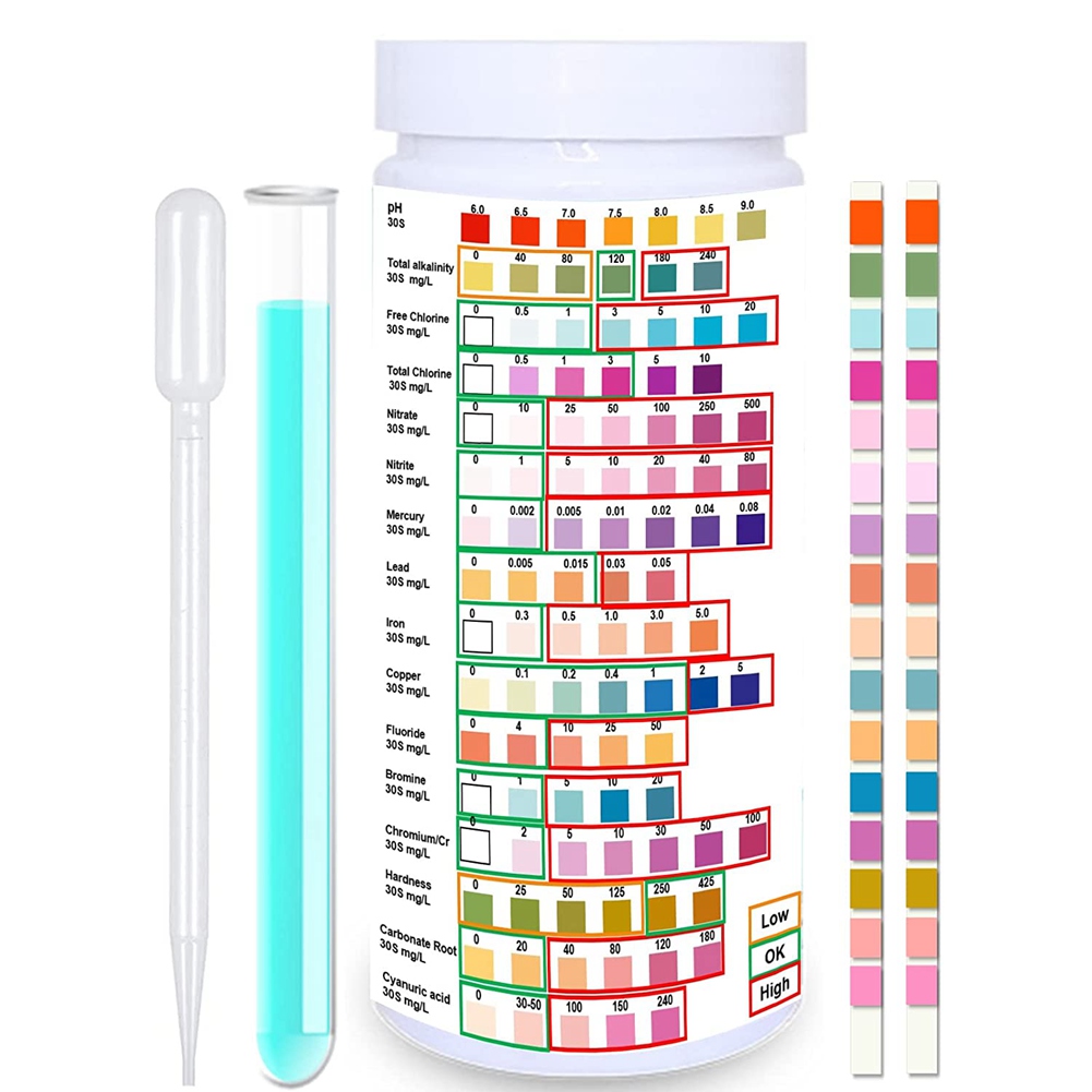 Water Testing Kit - Tiras de prueba de agua potable