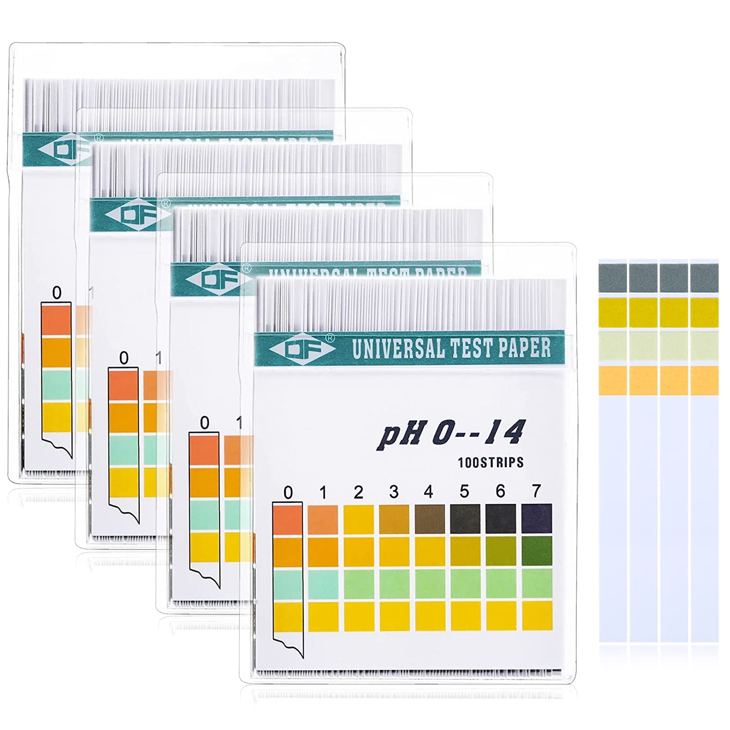 Water Testing Kit - 100 tiras 0-14 PH papel indicador