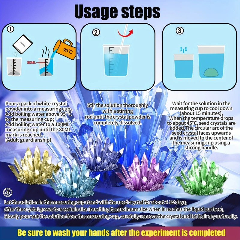 Kit para Cultivar Cristales, C - Crystal Growing Kit reseña y precio