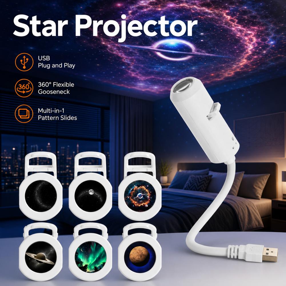 Proyector de Luz Nocturna USB  - Planetarium Projector Home reseña y precio