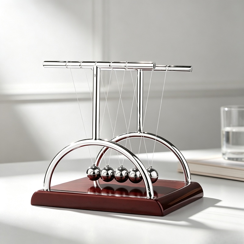 Cuna de Newton con bolas de ac - Newton Cradle Large reseña y precio